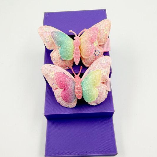 Cute Butterfly Hair Clips - Twisty Locks - Kids and Women Hair Accessories, Fashion Clothing and Jewellery India