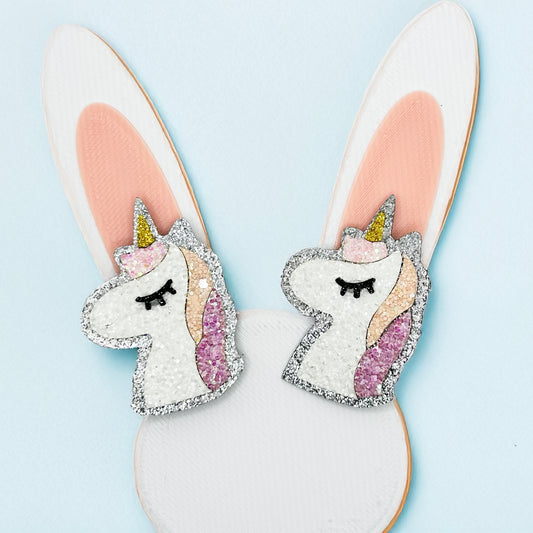 Cute Unicorns Clips - Set of 2 - Twisty Locks - Kids and Women Hair Accessories, Fashion Clothing and Jewellery India