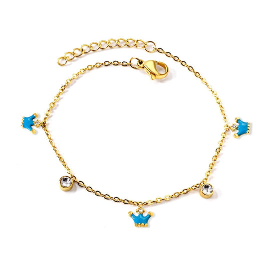 Princess 18K Gold Plated Children's Bracelet - Twisty Locks - Kids and Women Hair Accessories, Fashion Clothing and Jewellery India