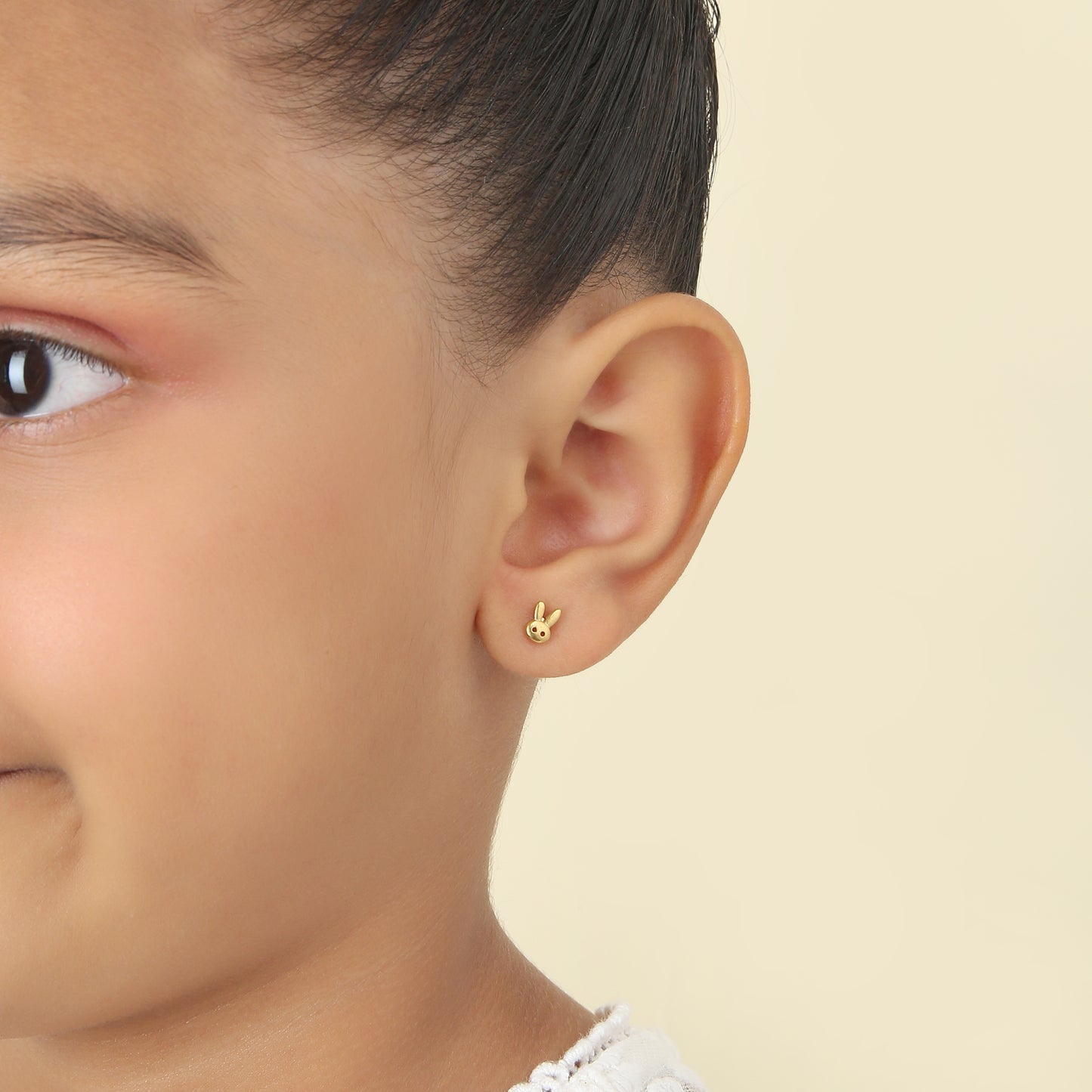 Rabbits 18K Gold Plated Children's Earrings