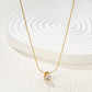Pear CZ Solitaire 18K Gold-Plated Necklace