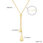 Double Teardrop Lariat 18K Gold-Plated Necklace