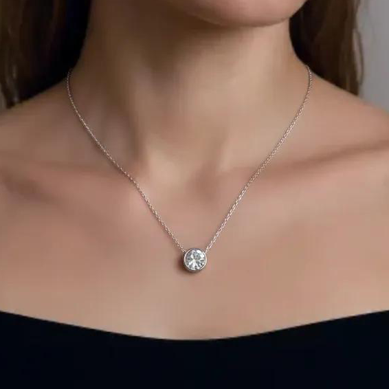 Floating Solitaire CZ Jewellery Set (3 Pcs)
