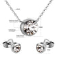Floating Solitaire CZ Jewellery Set (3 Pcs)