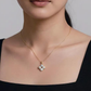 Four-Leaf CZ Cluster 18K Gold-Plated Jewellery Set (3 Pcs)
