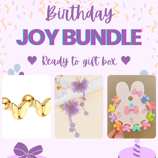 Birthday Joy Bundle - Twisty Locks  - Kids and Women Hair Accessories, Fashion Clothing and Jewellery India