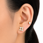 Four-Leaf CZ Cluster 18K Gold-Plated Jewellery Set (3 Pcs)