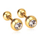 Elegant Sparkle Stud 18K Gold Plated Children's Earrings - Twisty Locks  - Kids and Women Hair Accessories, Fashion Clothing and Jewellery India
