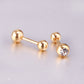Elegant Sparkle Stud 18K Gold Plated Children's Earrings - Twisty Locks  - Kids and Women Hair Accessories, Fashion Clothing and Jewellery India