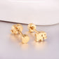 Gold Elephant 18K Gold Plated Children's Earrings - Twisty Locks  - Kids and Women Hair Accessories, Fashion Clothing and Jewellery India