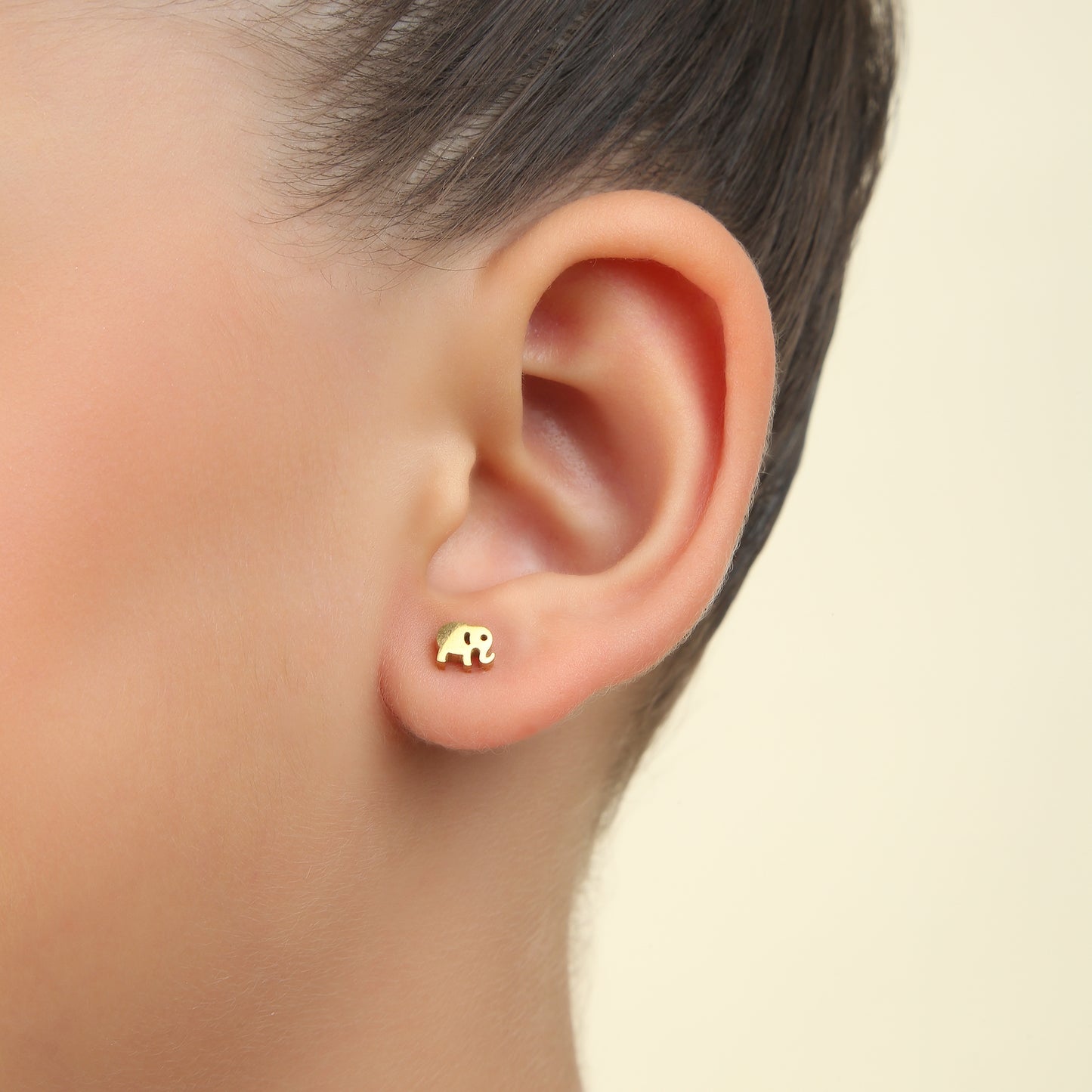 Gold Elephant 18K Gold Plated Children's Earrings - Twisty Locks  - Kids and Women Hair Accessories, Fashion Clothing and Jewellery India