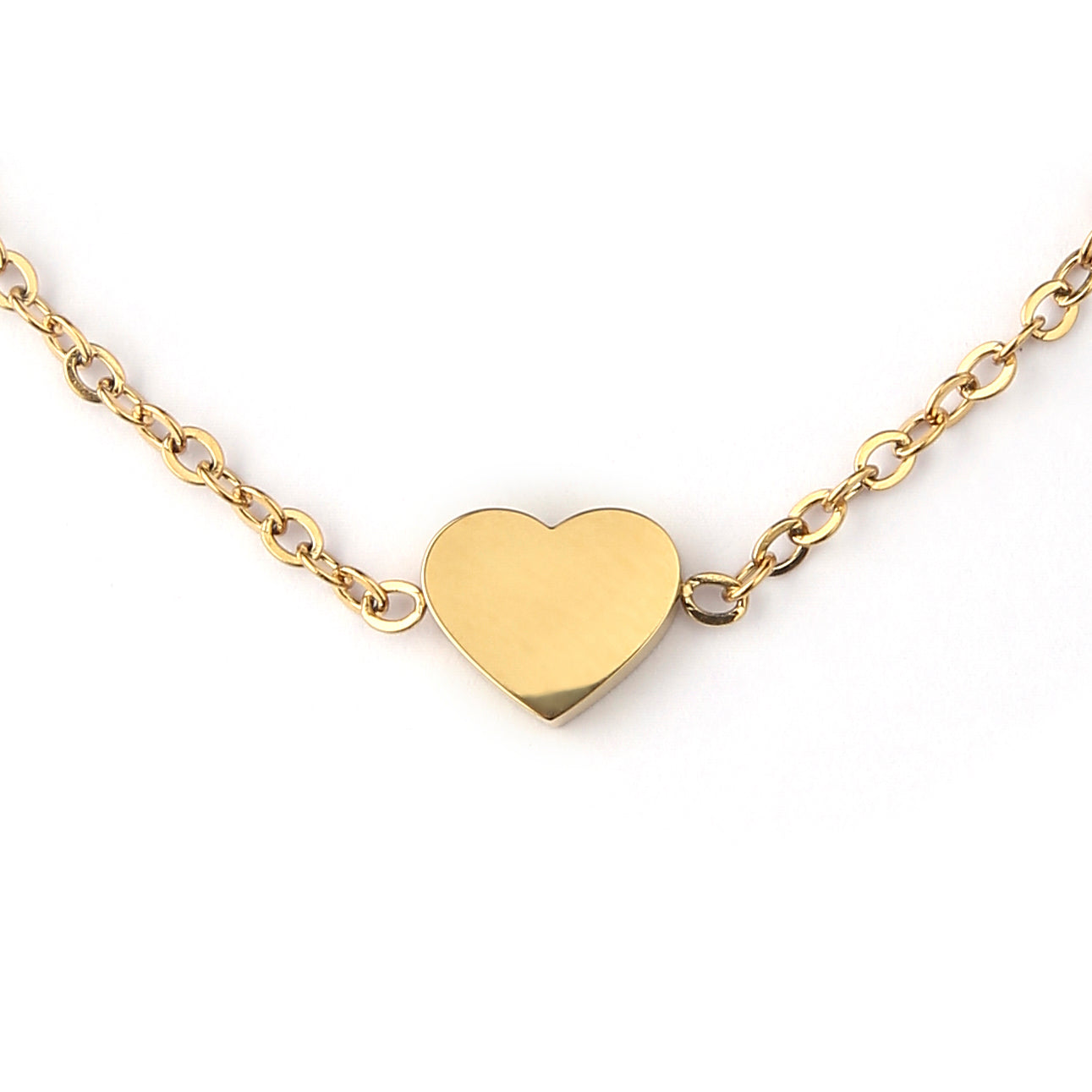 Gold Heart 18K Gold Plated Children's Bracelet - Twisty Locks  - Kids and Women Hair Accessories, Fashion Clothing and Jewellery India