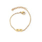 Gold Infinity 18K Gold Plated Children's Bracelet - Twisty Locks  - Kids and Women Hair Accessories, Fashion Clothing and Jewellery India