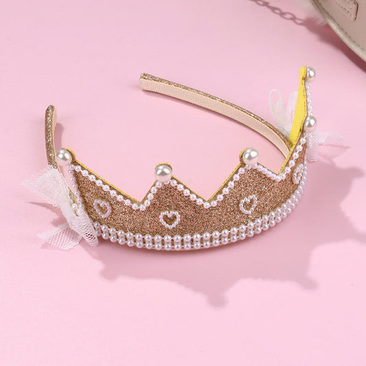 Golden Birthday Tiara Hairband - Twisty Locks  - Kids and Women Hair Accessories, Fashion Clothing and Jewellery India