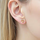 Heart Knot 18K Gold Plated Children's Earrings - Twisty Locks  - Kids and Women Hair Accessories, Fashion Clothing and Jewellery India