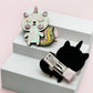 Kitty Unicorn Clips - Set of 2 - Twisty Locks  - Kids and Women Hair Accessories, Fashion Clothing and Jewellery India