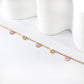 Lavender Heart 18K Gold Plated Children's Bracelet - Twisty Locks  - Kids and Women Hair Accessories, Fashion Clothing and Jewellery India