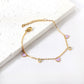 Lavender Heart 18K Gold Plated Children's Bracelet - Twisty Locks  - Kids and Women Hair Accessories, Fashion Clothing and Jewellery India