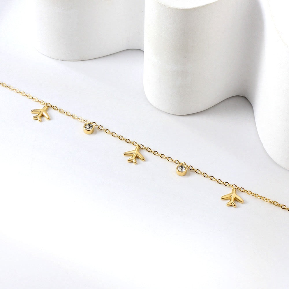 Little Flyer 18K Gold Plated Children's Bracelet - Twisty Locks  - Kids and Women Hair Accessories, Fashion Clothing and Jewellery India