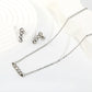 Crystal Bar Jewellery Set (3 Pcs)