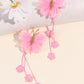 Pink Organza Butterfly Clips with Floral Tail - Set of 2 - Twisty Locks  - Kids and Women Hair Accessories, Fashion Clothing and Jewellery India