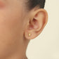 Rabbits 18K Gold Plated Children's Earrings - Twisty Locks  - Kids and Women Hair Accessories, Fashion Clothing and Jewellery India