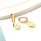 Smiley Hoops 18K Gold Plated Children's Earrings - Twisty Locks  - Kids and Women Hair Accessories, Fashion Clothing and Jewellery India