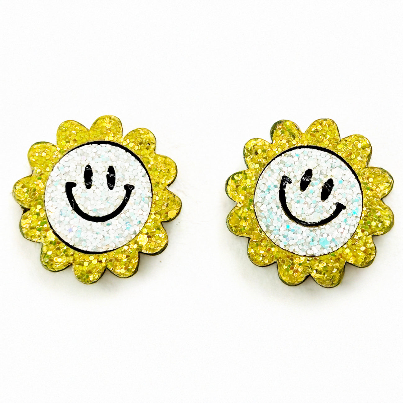 Smiling Sunflower Clips - Set of 2 - Twisty Locks  - Kids and Women Hair Accessories, Fashion Clothing and Jewellery India