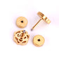 Sparkle Rose 18K Gold Plated Children's Earrings - Twisty Locks  - Kids and Women Hair Accessories, Fashion Clothing and Jewellery India