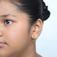 Heart Hoops 18K Gold Plated Children's Earrings