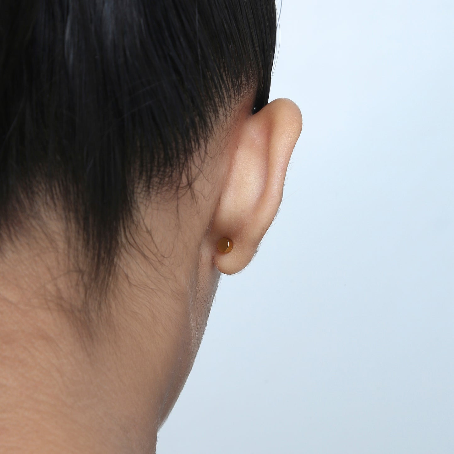 White Daisy 18K Gold Plated Children's Earrings