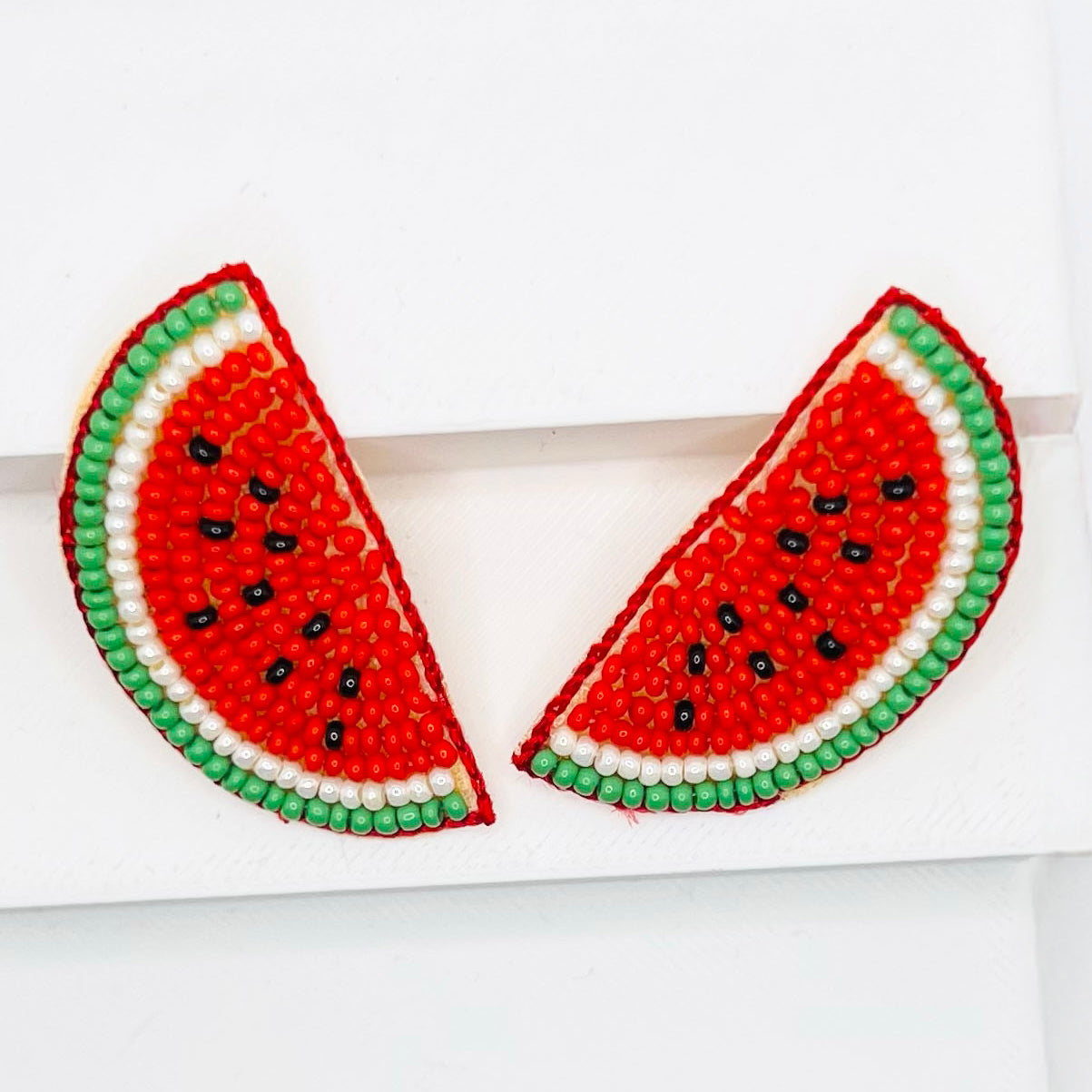 Watermelon Embroidered Hair Clips Set - Twisty Locks  - Kids and Women Hair Accessories, Fashion Clothing and Jewellery India