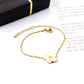 White FLower 18K Gold Plated Children's Bracelet - Twisty Locks  - Kids and Women Hair Accessories, Fashion Clothing and Jewellery India
