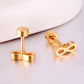 Infinity 18K Gold Plated Children's Earrings